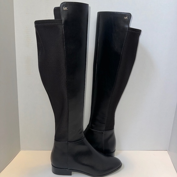 Micheal Kors Bromley Over the Knee boot size 6 black leather boot - Picture 1 of 6
